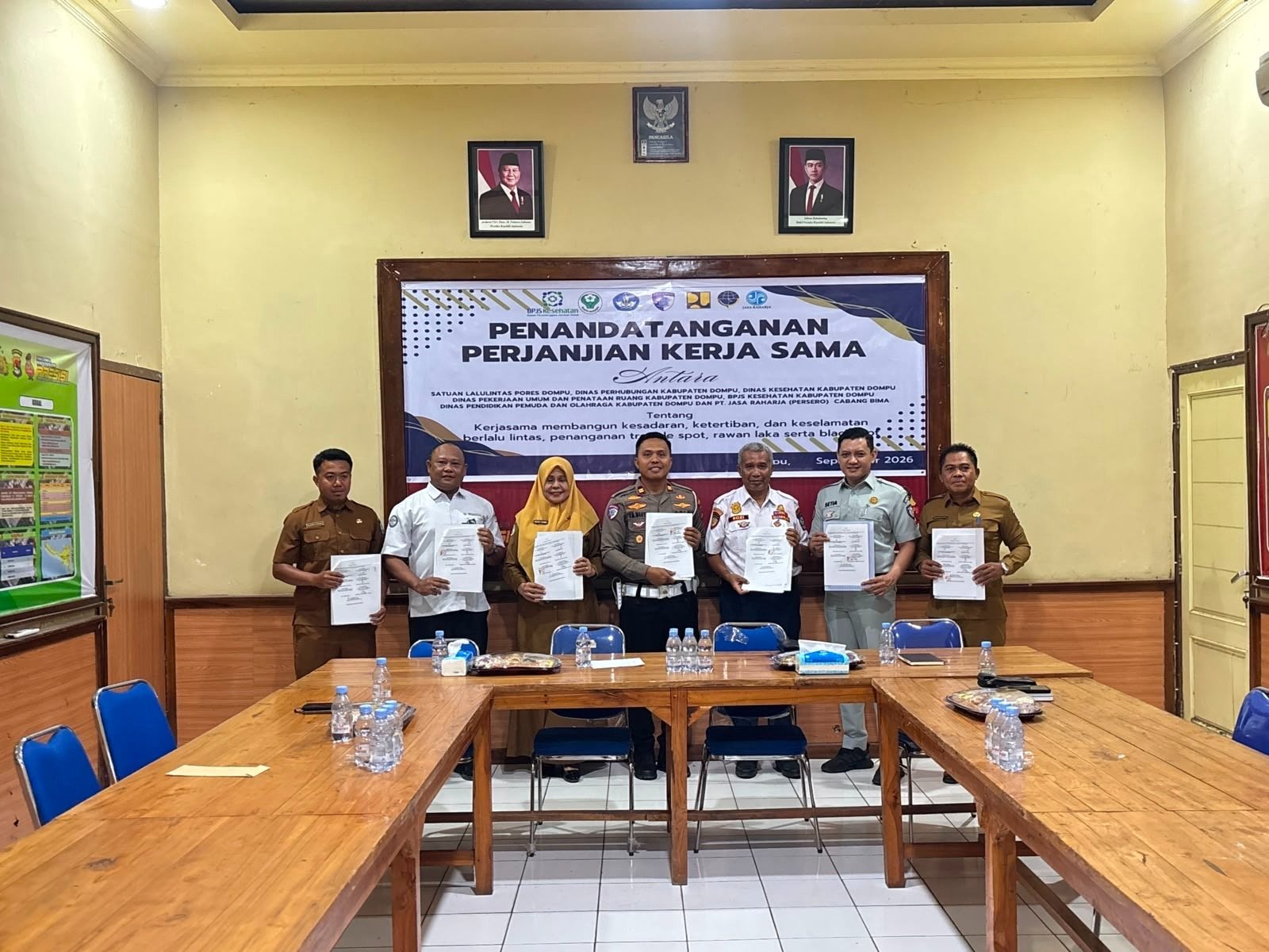Tandatangani MoU Keselamatan, Jasa Raharja Bima Dorong Penanganan Rawan Laka di Dompu