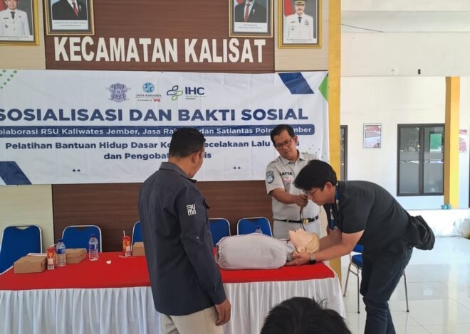 Jasa Raharja Gelar Pengobatan Gratis dan Edukasi PPGD di Kecamatan Kalisat, Dorong Masyarakat Sigap Hadapi Kondisi Darurat