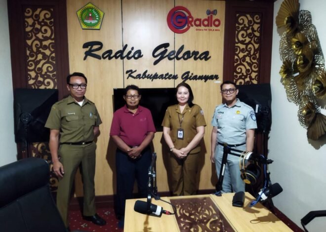 Jasa Raharja Sosialisasikan Program Relaksasi Pajak Kendaraan Bermotor Melalui Radio Gelora di Gianyar