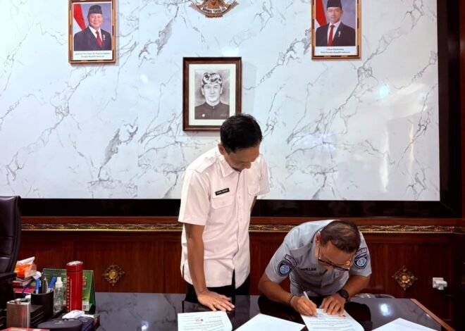 Jasa Raharja dan DPMPTSP Bali Teken PKS Pelayanan Perizinan ASK