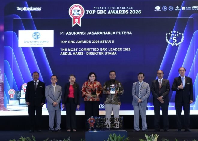 Jasaraharja Putera Raih TOP GRC Awards 2026 #5 Star, Tegaskan Komitmen Perkuat Tata Kelola, Manajemen Risiko dan Bisnis Berkelanjutan