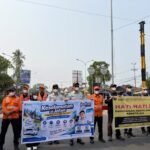 Jasa Raharja Sumbar Bersama Stakeholder Edukasi Keselamatan di Perlintasan Sebidang Koto Tangah