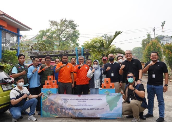 Jasa Raharja Muda Kalimantan Barat Salurkan Bantuan untuk Relawan Karhutla melalui BPBD Kota Pontianak