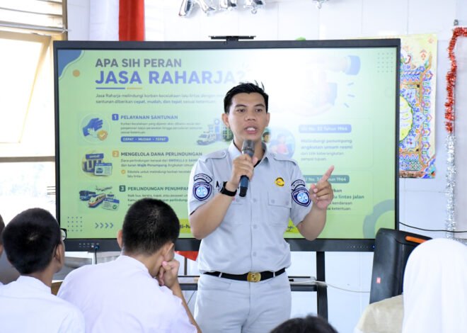 Dominasi Angka Kecelakaan Usia 15-25 Tahun, Jasa Raharja dan Stakeholder Gelar Safety Campaign di SMAN 8 Makassar