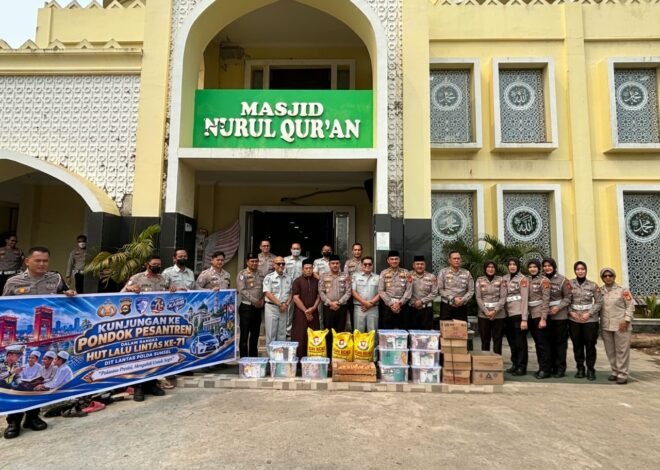 Menyambut Hari Lalu Lintas ke 71 , Jasa Raharja dan Ditlantas Polda Sumsel Gelar Doa Bersama di Ponpes Tahfidz Nurul Quran Palembang