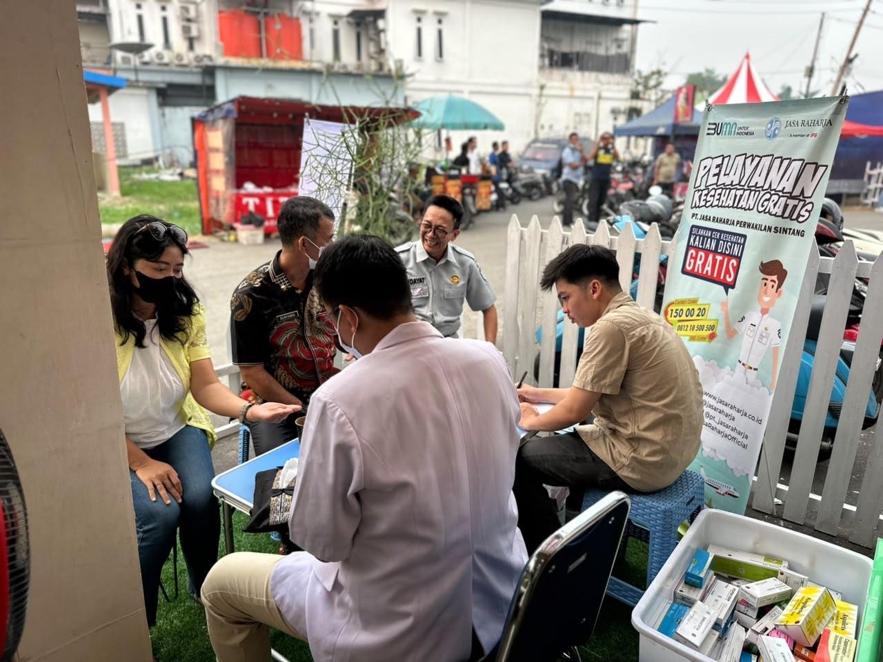 Jasa Raharja Cabang Sintang Hadirkan Layanan Kesehatan Gratis dan Edukasi Keselamatan di Sintang Expo 2026