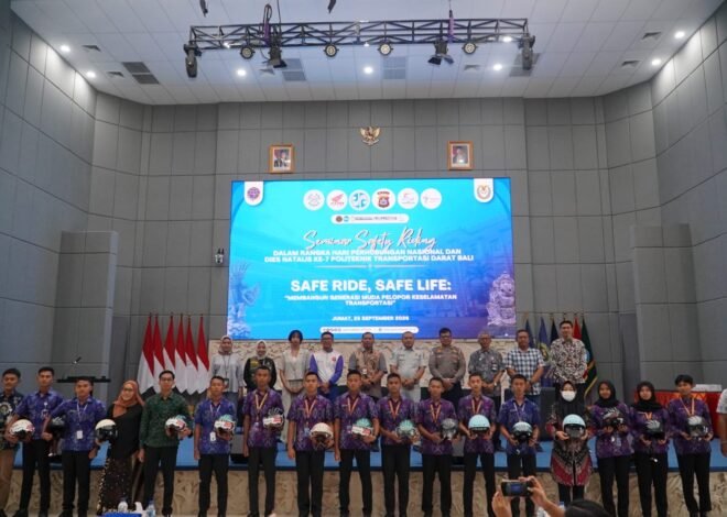 Dari Politeknik Transportasi Darat,Jasa Raharja Titipkan Pesan untuk Para Pengendara Muda