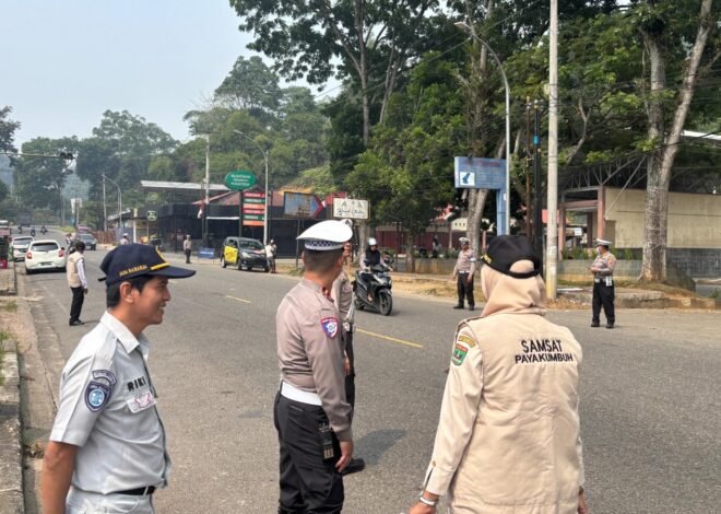 Jasa Raharja Bersama Tim Samsat Payakumbuh Gelar Razia Gabungan di Ngalau