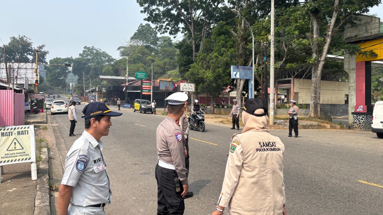 Jasa Raharja Bersama Tim Samsat Payakumbuh Gelar Razia Gabungan di Ngalau