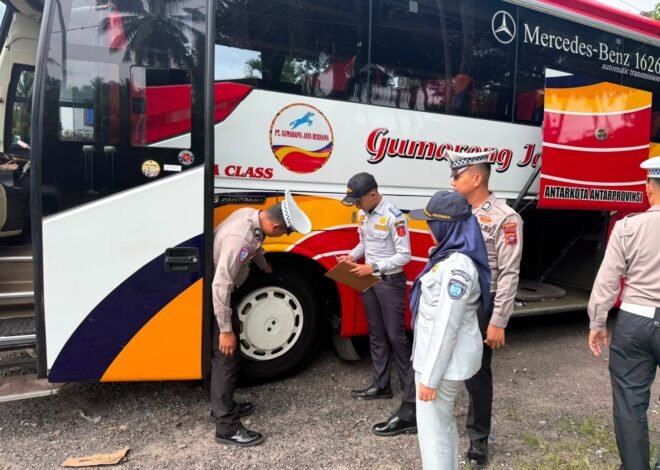 Jasa Raharja Sumbar Bersama Stakeholder Cek Kelayakan Armada Angkutan Umum di Agam