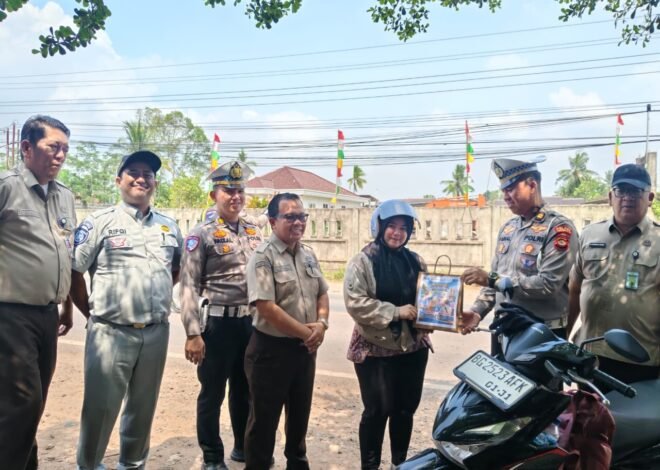 Samsat Menyapa Tim Samsat OKI II Di Lempuing Tingkatkan Kepatuhan PKB Dan Keselamatan