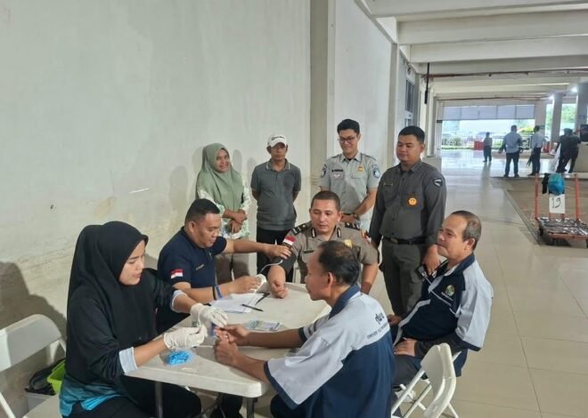 Kolaborasi dengan Sidokkes Polresta Barelang, Jasa Raharja Kepri Sediakan Pengecekan Kesehatan Gratis di Pelabuhan Domestik Punggur Batam