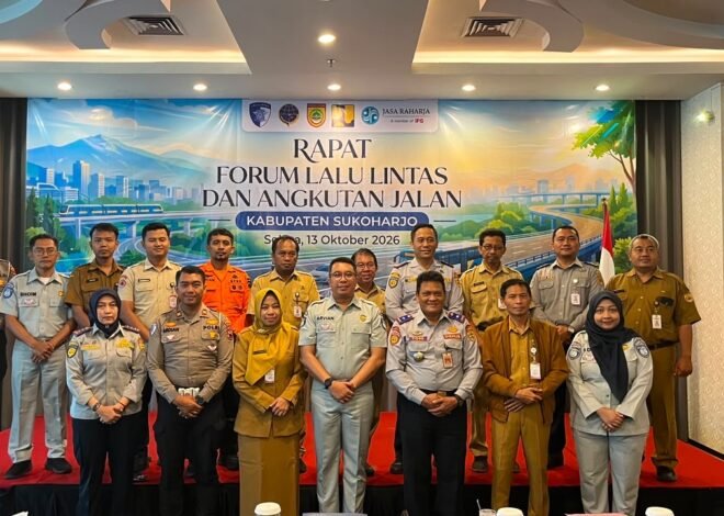 PT Jasa Raharja Cabang Sukoharjo Gelar Rapat Forum Lalu Lintas Dan Angkutan Jalan, Perkuat Sinergi Lintas Sektor Untuk Keselamatan Berlalu Lintas