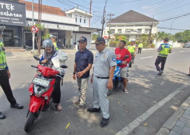 Jasa Raharja Bersama Instansi Terkait Dukung Operasi Gakum untuk Meningkatkan Ketertiban Berlalu Lintas di Kulon Progo