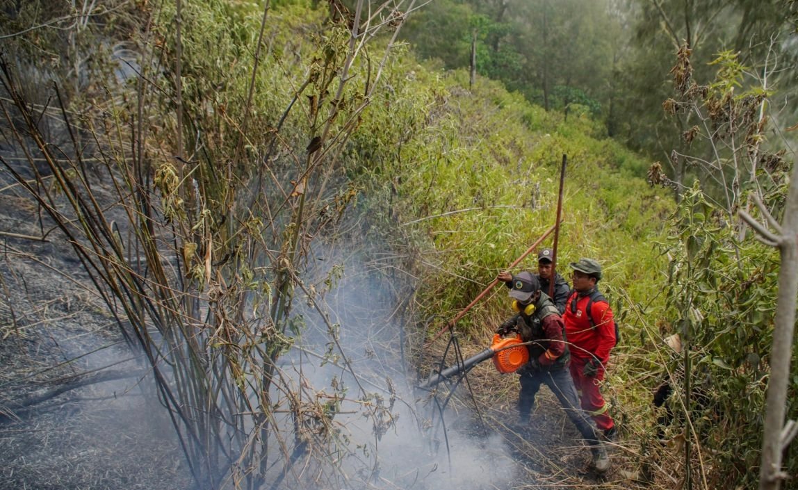 Penanganan Karhutla TNBS, Satgas Gabungan Buka Akses Menuju Titik Api