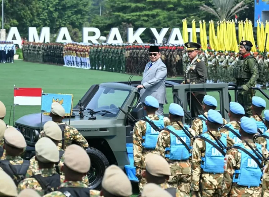 Presiden Prabowo Resmikan 204 Satuan Baru TNI Sekaligus Lantik Enam Pangdam
