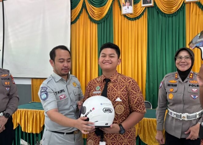 Jasa Raharja Kalsel Bekali Pelajar SMAN 7 Banjarmasin dengan Edukasi Keselamatan Berlalu Lintas