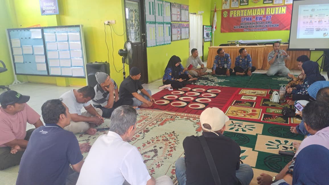 Jasa Raharja Kalsel Kenalkan Peran dan Fungsi kepada Warga Kelurahan Pasar Lama