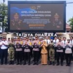 Jasa raharja kediri hadir dalam apel gelar pasukan Operasi patuh semeru 2026.
