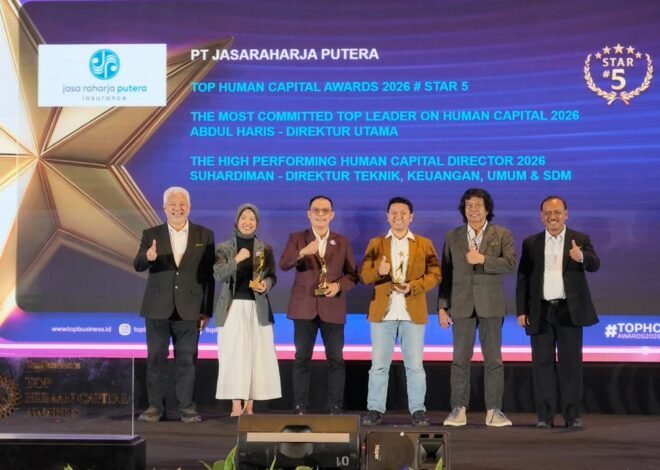 Jasaraharja Putera Raih Tiga Penghargaan TOP Human Capital Awards 2026, Perkuat Komitmen Pengembangan SDM