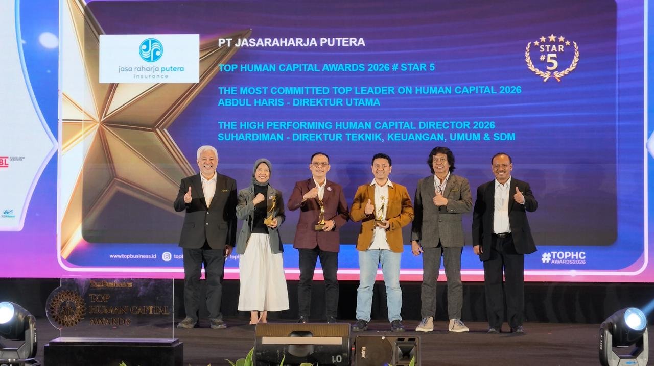 Jasaraharja Putera Raih Tiga Penghargaan TOP Human Capital Awards 2026, Perkuat Komitmen Pengembangan SDM