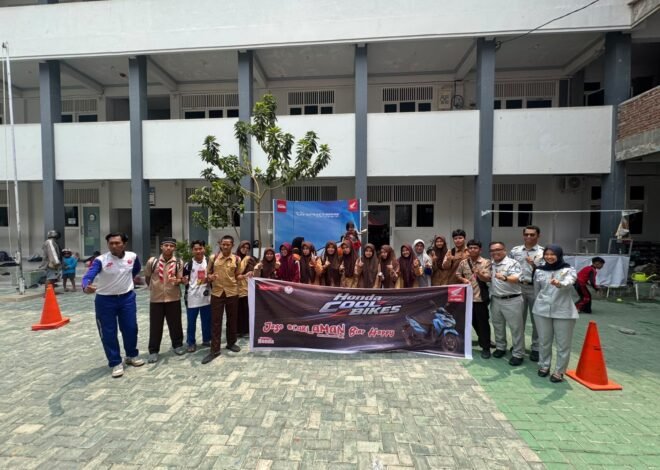 Jasa Raharja Sulawesi Tengah Bersama Honda Anugerah Perdana Gelar Sosialisasi Safety Riding di Kota Palu
