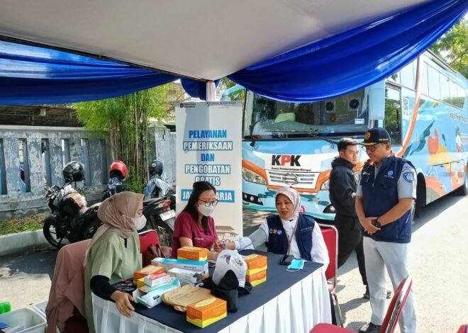 Jasa Raharja Bandung Hadirkan Layanan Kesehatan Gratis dan Kampanye Keselamatan Berlalu Lintas di Operasi Gabungan PKB dan SWSamsat Kawaluyaan