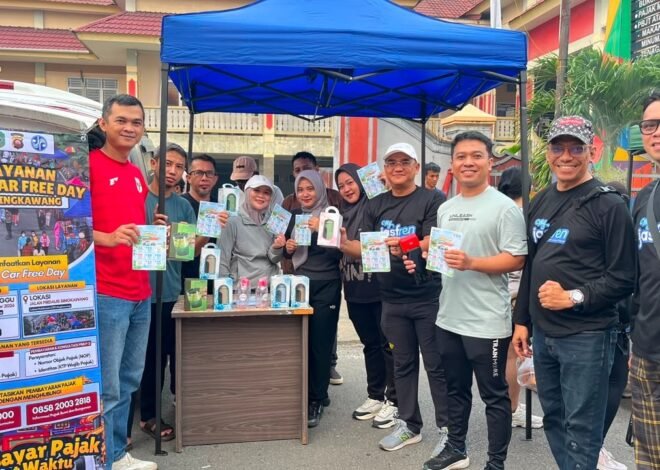 Gerak Sehat, Pajak Taat! Jasa Raharja Singkawang dan Mitra Hadirkan Layanan Pajak di CFD Singkawang
