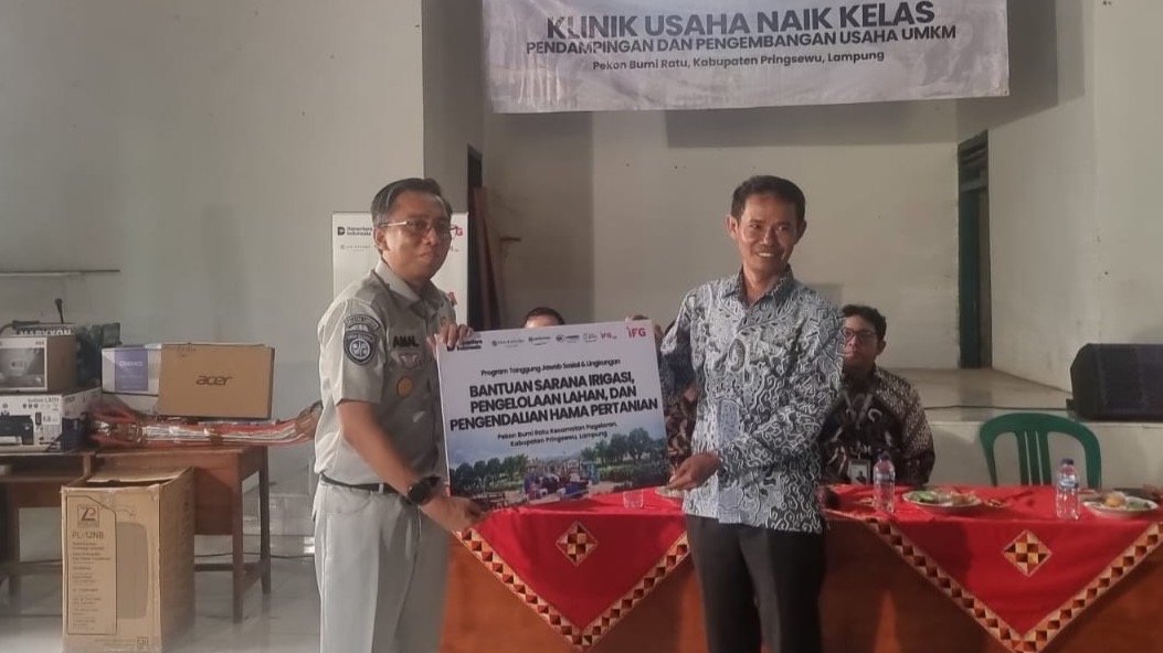 Jasa Raharja Dukung Pengembangan UMKM dan Layanan Kesehatan melalui Klinik Usaha Naik Kelas di Pringsewu