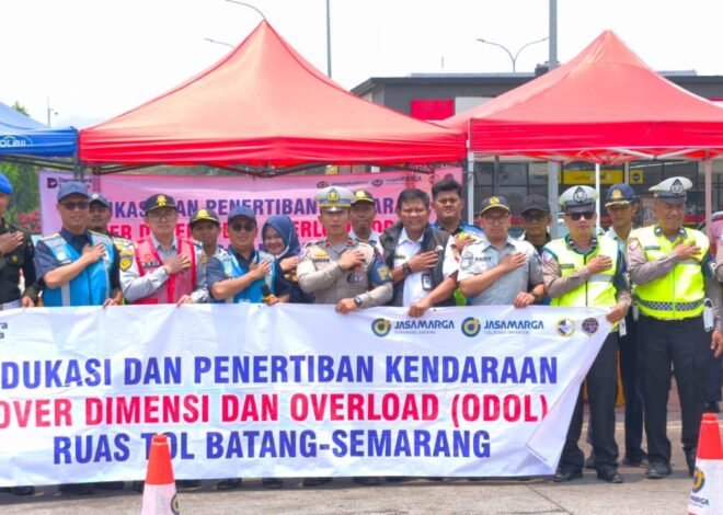 Safety Campaign, Jasa Raharja Bersama Stakeholder Edukasi Dan Tertibkan Kendaraan Odol Di Ruas Tol Batang–Semarang
