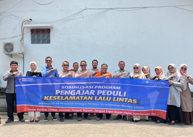 Tingkatkan Kepedulian terhadap Keselamatan Lalu Lintas, Jasa Raharja Tasikmalaya Sosialisasikan Program PPKL kepada Guru SMA Negeri 1 Sindangkasih, Ciamis