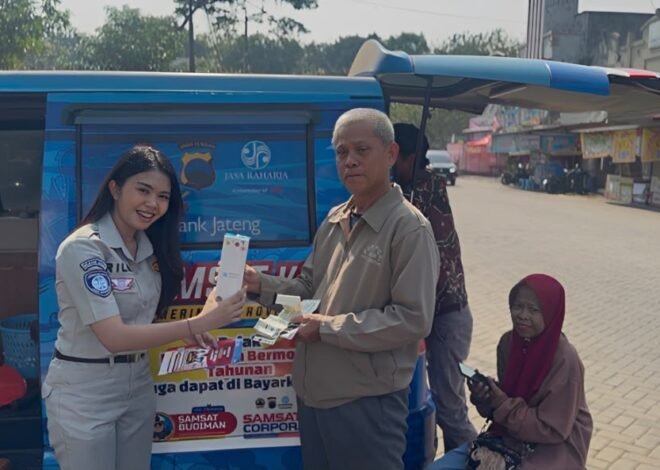 Jasa Raharja Cabang Semarang Dekatkan Layanan Samsat Keliling kepada Masyarakat di CFD Jatisari